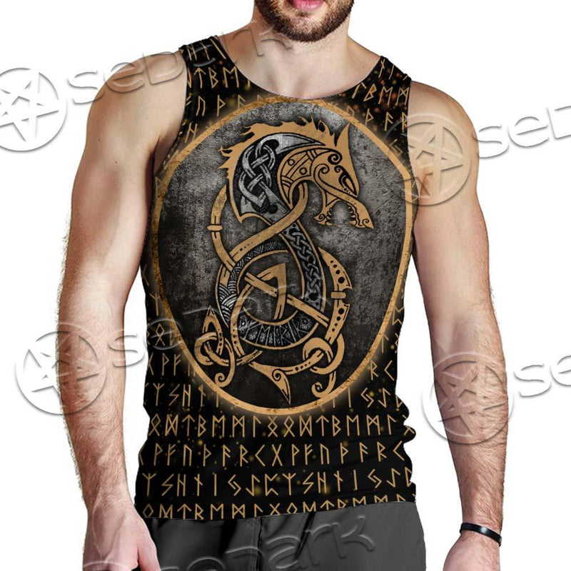 Viking Runes Fennrir SED-0673 Men Tank-tops