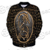 Viking Runes Fennrir SED-0673 Button Jacket