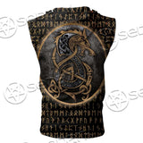 Viking Runes Fennrir SED-0673 Zip Sleeveless Hoodie