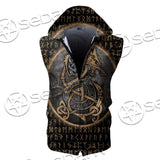 Viking Runes Fennrir SED-0673 Zip Sleeveless Hoodie