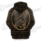 Viking Runes Fennrir SED-0673 Hoodie & Zip Hoodie Raglan