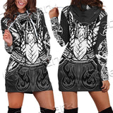 Viking Odin’S Ravens Axe SED-0675 Hoodie Dress