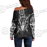 Viking Odin’S Ravens Axe SED-0675 Off Shoulder Sweaters