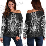 Viking Odin’S Ravens Axe SED-0675 Off Shoulder Sweaters