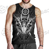 Viking Odin’S Ravens Axe SED-0675 Men Tank-tops