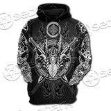 Viking Odin’S Ravens Axe SED-0675 Hoodie & Zip Hoodie Raglan