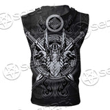 Viking Odin’S Ravens Axe SED-0675 Zip Sleeveless Hoodie