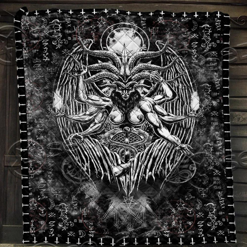 Demon Baphomet Symbol SED-0677 Quilt