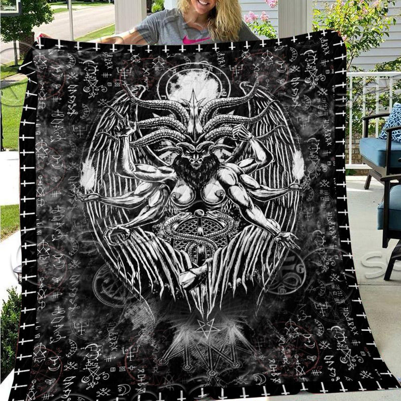 Demon Baphomet Symbol SED-0677 Quilt