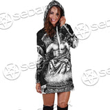 Baphomet And Skeleton SED-0678 Hoodie Dress