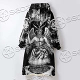 Baphomet And Skeleton SED-0678 Oversized Sherpa Blanket Hoodie