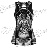 Baphomet And Skeleton SED-0678 Women Tank Top
