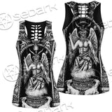 Baphomet And Skeleton SED-0678 Women Tank Top