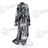 Baphomet And Skeleton SED-0678 Sleeved Blanket