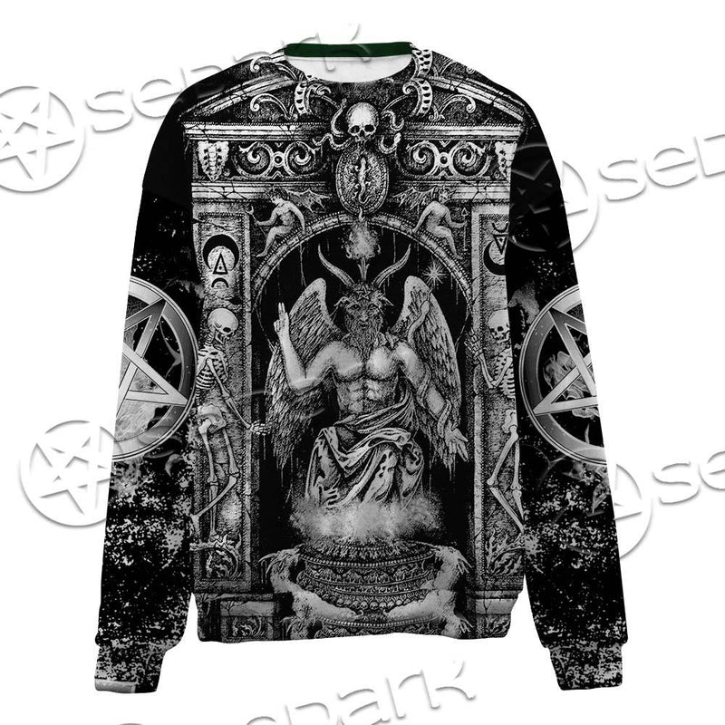Baphomet And Skeleton SED-0678 Unisex Sweatshirt