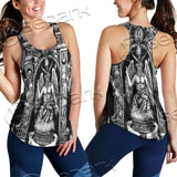 Baphomet And Skeleton SED-0678 Women Tank Top