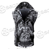 Baphomet And Skeleton SED-0678 Zip Sleeveless Hoodie