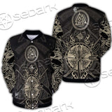 Celtic Viking Valknut SED-0679 Button Jacket