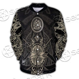 Celtic Viking Valknut SED-0679 Button Jacket