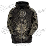 Celtic Viking Valknut SED-0679 Hoodie & Zip Hoodie Raglan