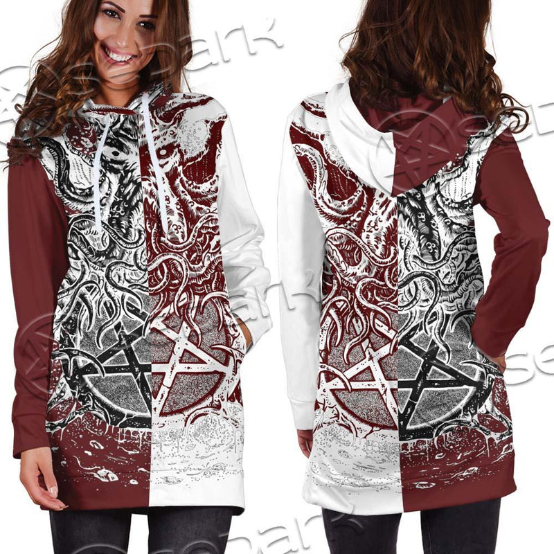 Satanic Cthulhu SED-0681 Hoodie Dress