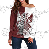 Satanic Cthulhu SED-0681 Off Shoulder Sweaters