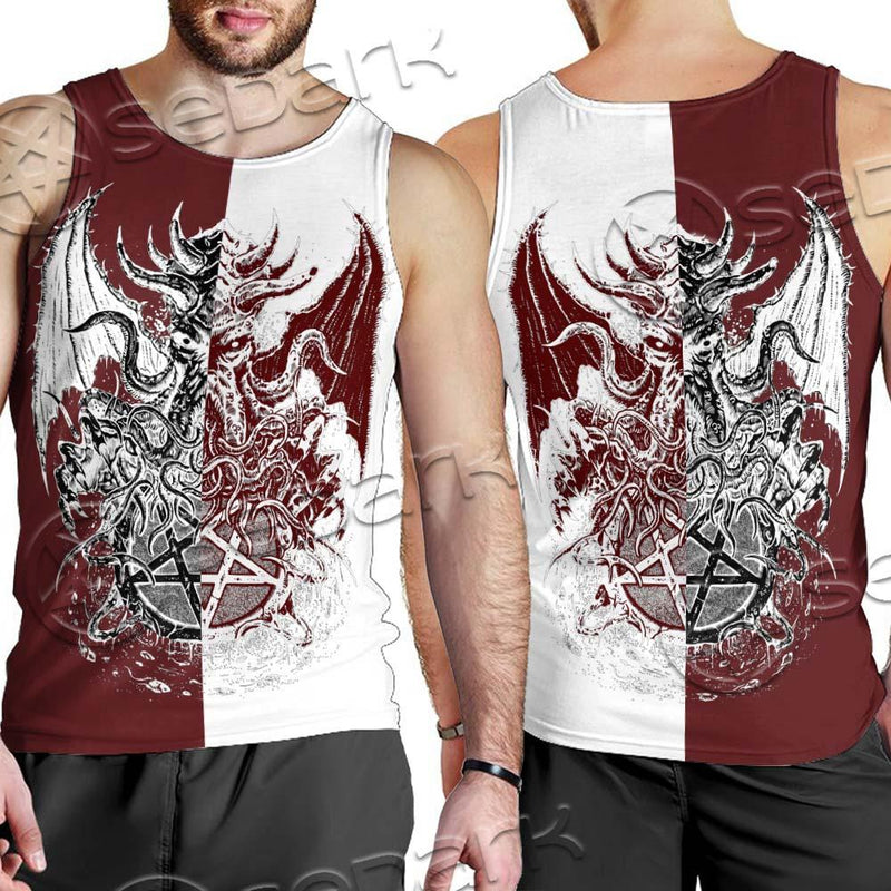 Satanic Cthulhu SED-0681 Men Tank-tops