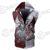 Satanic Cthulhu SED-0681 Zip Sleeveless Hoodie