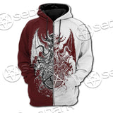 Satanic Cthulhu SED-0681 Hoodie & Zip Hoodie Raglan