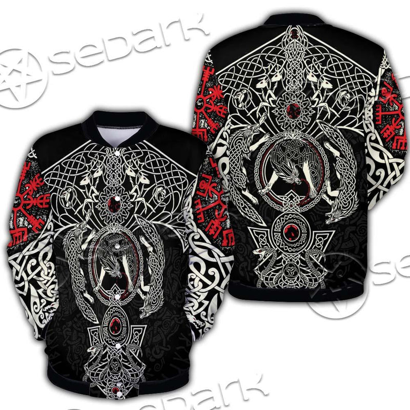 Yggdrasil Norse Mythology SED-0682 Button Jacket