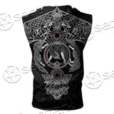 Yggdrasil Norse Mythology SED-0682 Zip Sleeveless Hoodie