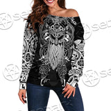 Viking Odin Thor'S Hammer SED-0683 Off Shoulder Sweaters