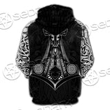 Viking Odin Thor'S Hammer SED-0683 Hoodie & Zip Hoodie Raglan