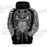 Viking Odin Thor'S Hammer SED-0683 Hoodie & Zip Hoodie Raglan