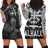 Viking Raven Valhalla SED-0684 Hoodie Dress