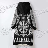 Viking Raven Valhalla SED-0684 Oversized Sherpa Blanket Hoodie