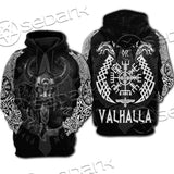 Viking Raven Valhalla SED-0684 Hoodie & Zip Hoodie Raglan