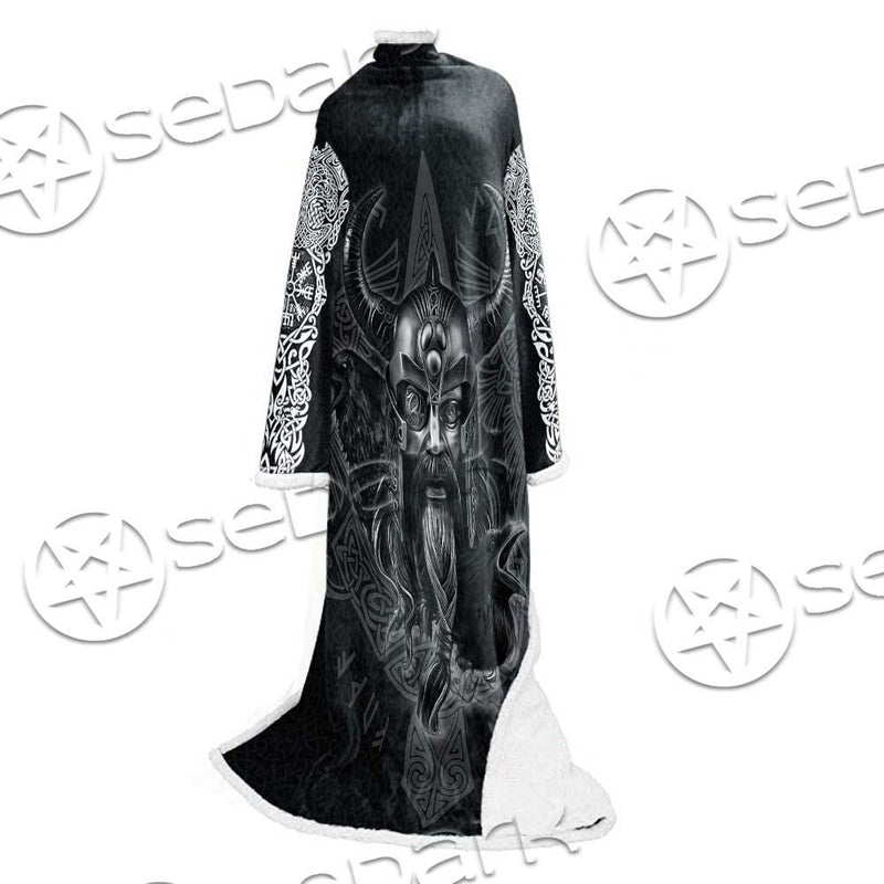 Viking Raven Valhalla SED-0684 Sleeved Blanket