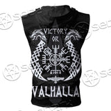 Viking Raven Valhalla SED-0684 Zip Sleeveless Hoodie