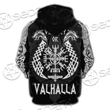 Viking Raven Valhalla SED-0684 Hoodie & Zip Hoodie Raglan