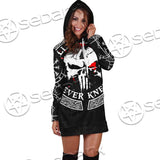 Skull Viking Valhalla SED-0685 Hoodie Dress