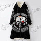 Skull Viking Valhalla SED-0685 Oversized Sherpa Blanket Hoodie