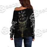 Skull Viking Valhalla SED-0685 Off Shoulder Sweaters