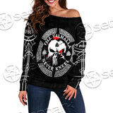 Skull Viking Valhalla SED-0685 Off Shoulder Sweaters