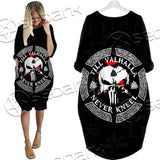 Skull Viking Valhalla SED-0685 Batwing Pocket Dress