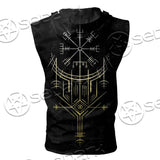 Skull Viking Valhalla SED-0685 Zip Sleeveless Hoodie