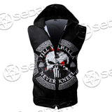 Skull Viking Valhalla SED-0685 Zip Sleeveless Hoodie