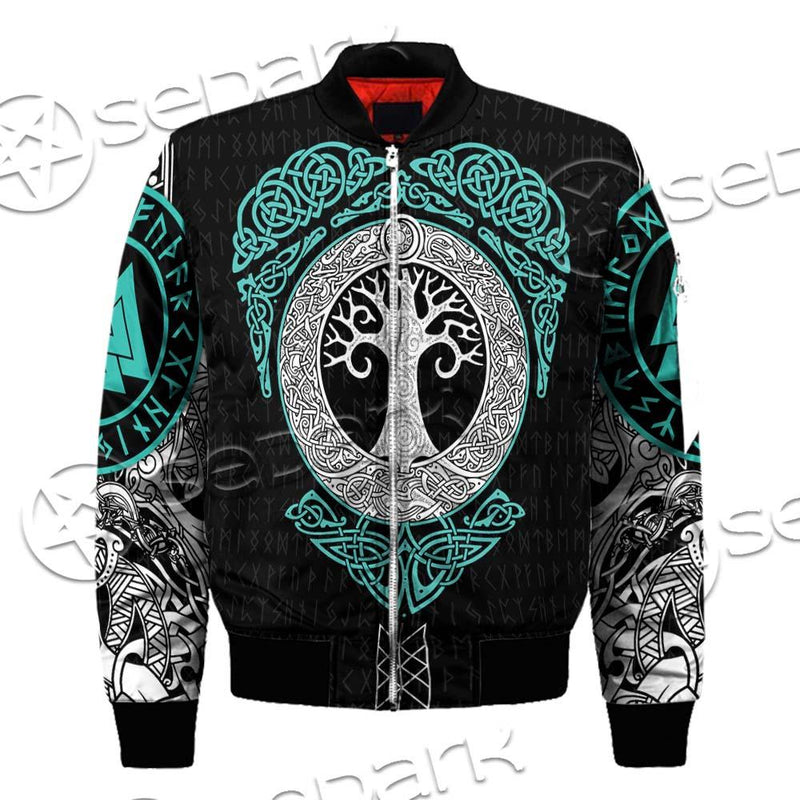 Yggdrasil And Viking Compass Vegvisir SED-0686 Jacket