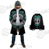 Yggdrasil And Viking Compass Vegvisir SED-0686 Cloak