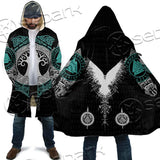 Yggdrasil And Viking Compass Vegvisir SED-0686 Cloak